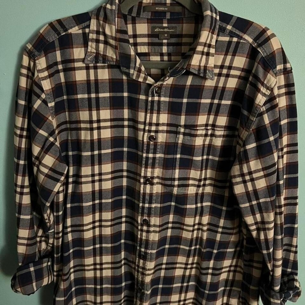 ✨ Eddie Bauer‎ Flannel - Plaid - Size Medium